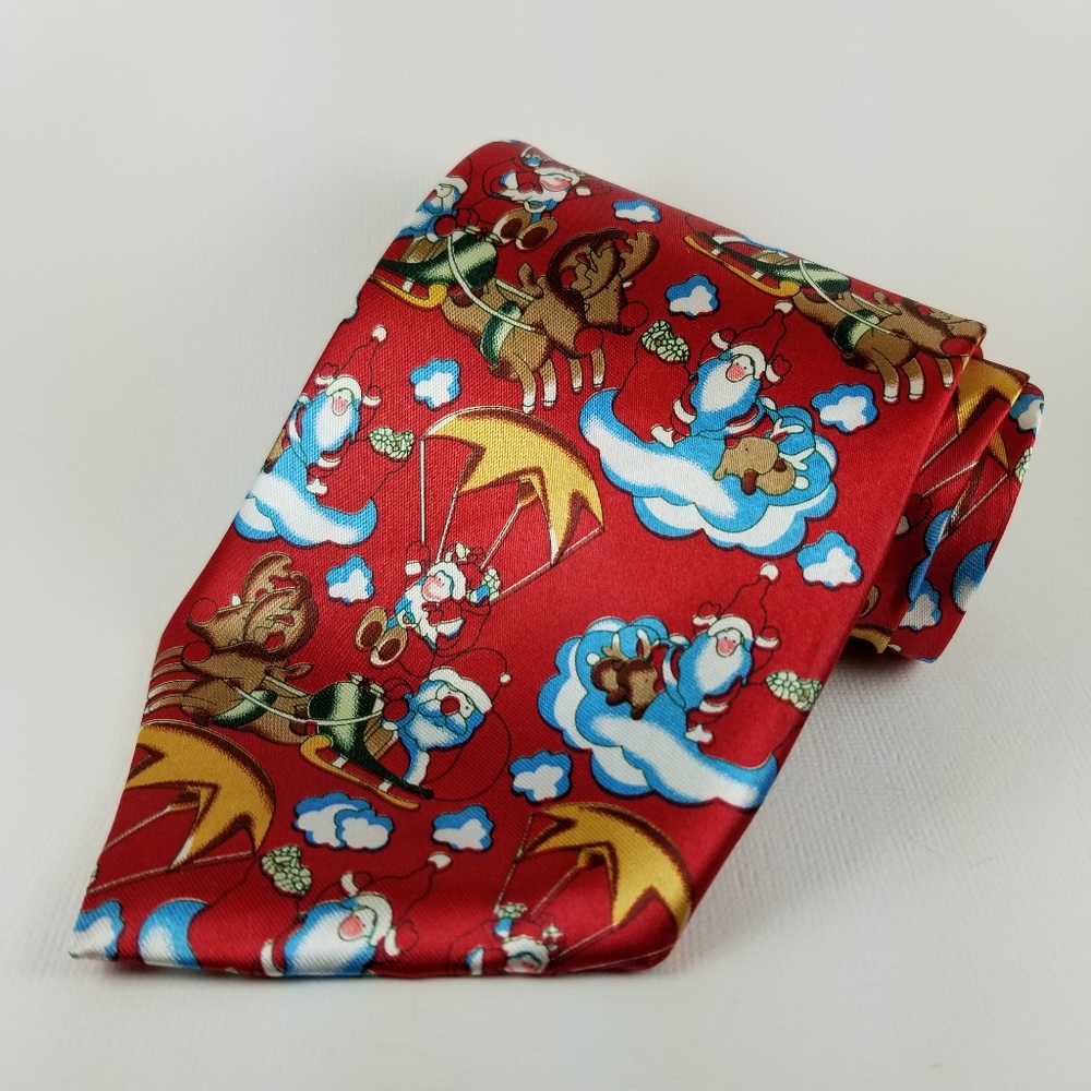 FERRARIUS | novelty Santa Christmas tie 58"